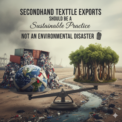 Secondhand Textile Exports Should Be a Sustainable Practice, not an Environmental Disaster